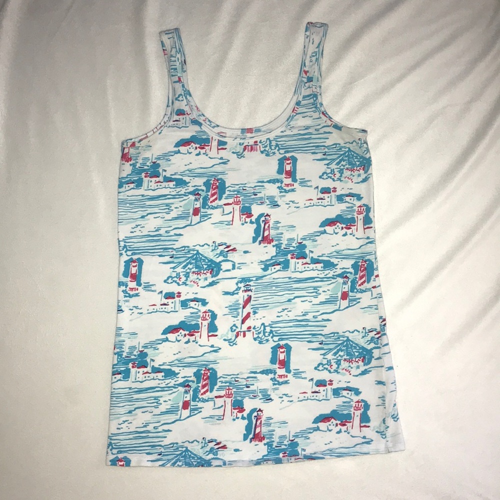 Lilly Pulitzer Watch Out Lighthouse Tank Small